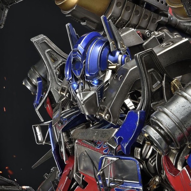 Transformers Jetwing Optimus Prime Bonus Version Transformers Dark Of The Moon Statue By Prime